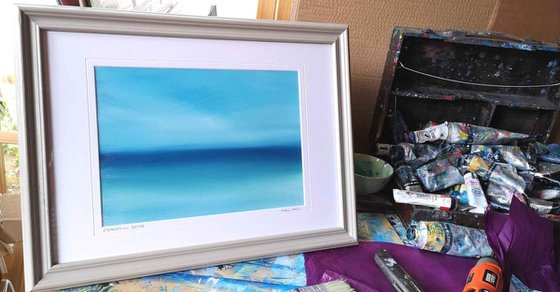 Peaceful Seas - Framed Oil Painting, stunning, gorgeous