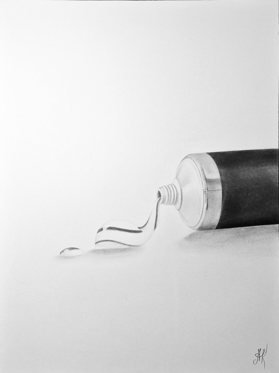 Graphic Pencil Drawing , Dentist I?? By Kateryna Kostyk, 12 X 16, Artwork For Sale On Artfinder