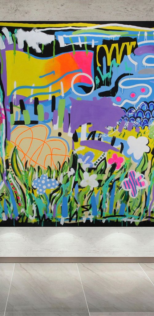Landscape 200 * 200 CM / 78,74 * 78,74 INCH by V. Lishko