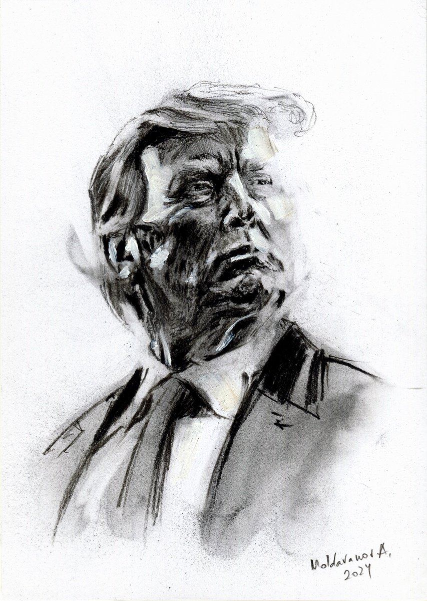 Donald Trump portrait by Alexander Moldavanov