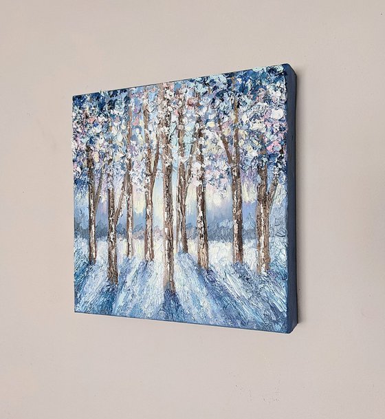 Wintery woodland