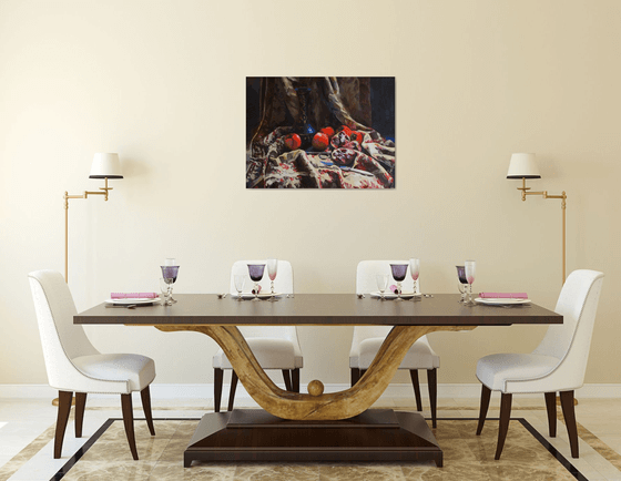 Autumn still life painting