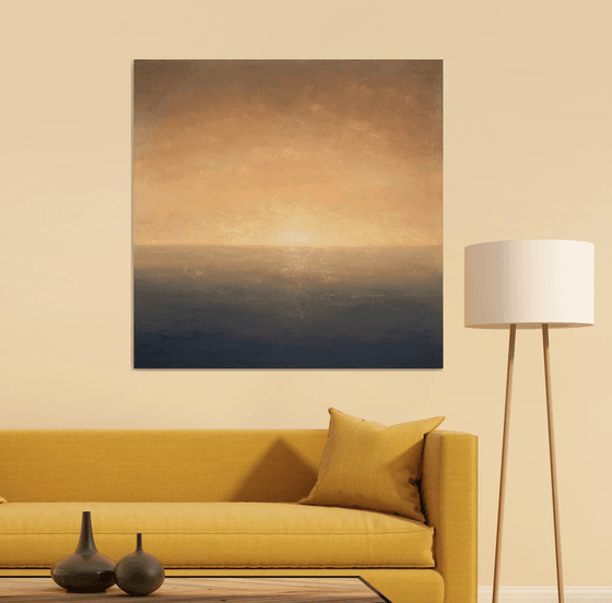 Zero Dawn, minimalist seascape