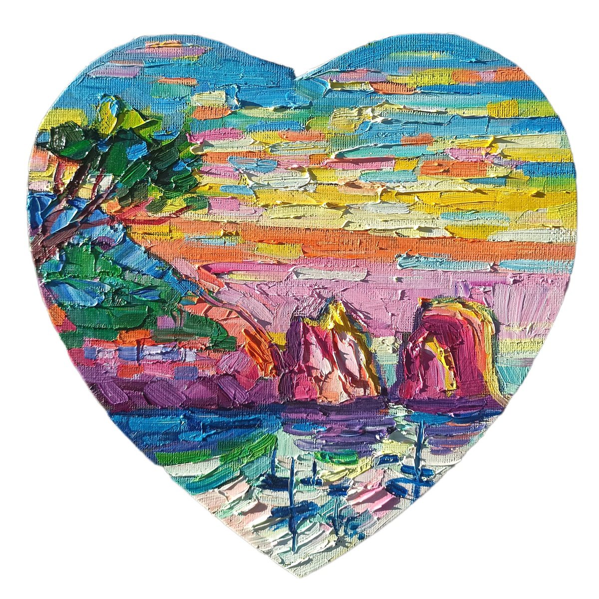 Capri In Heart By Vanya Georgieva, 8 X 8, Artwork For Sale On Artfinder