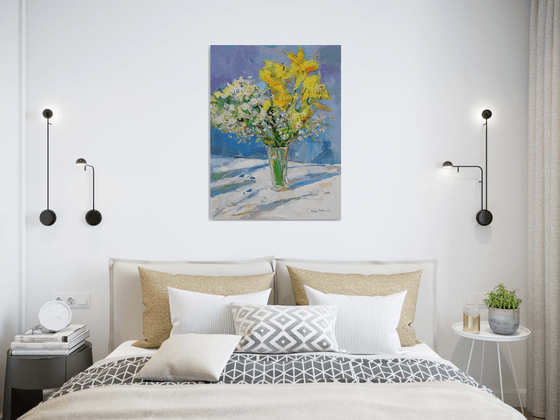 " Lily and daisies "
