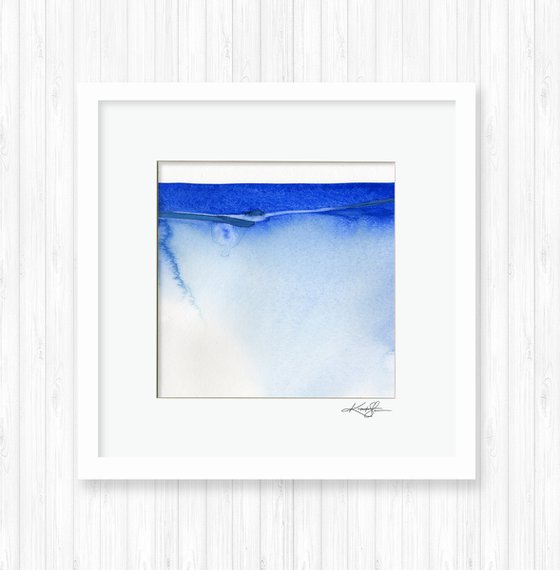 Finding Tranquility 4 - Abstract Zen Watercolor Painting by Kathy Morton Stanion