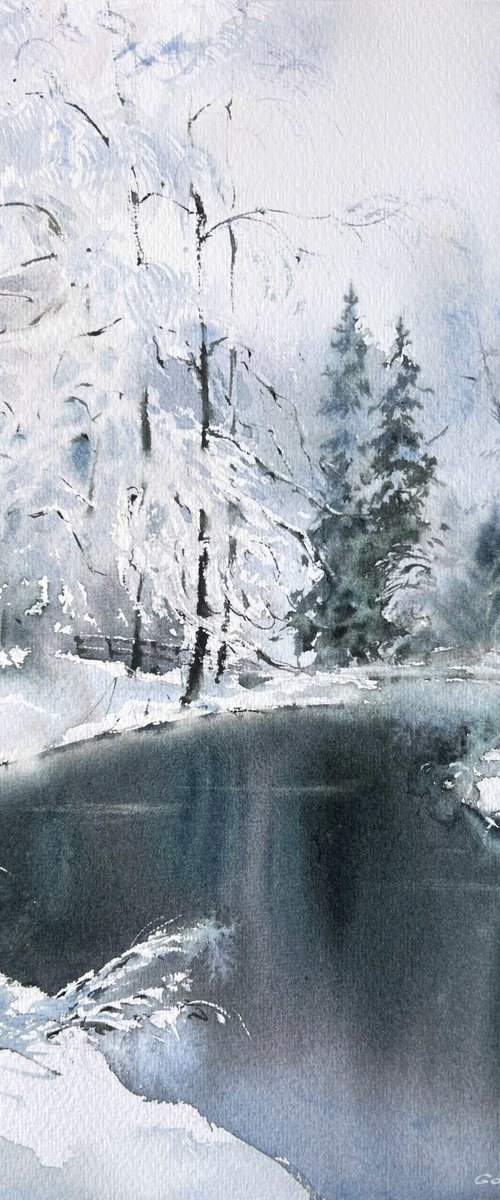 Frozen river #7 by Eugenia Gorbacheva
