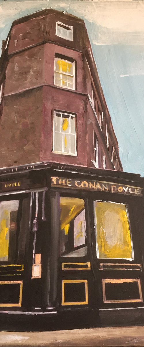 Edinburgh, Pub on the Corner by Andrew  Reid Wildman