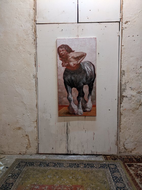 Femme centaure criante