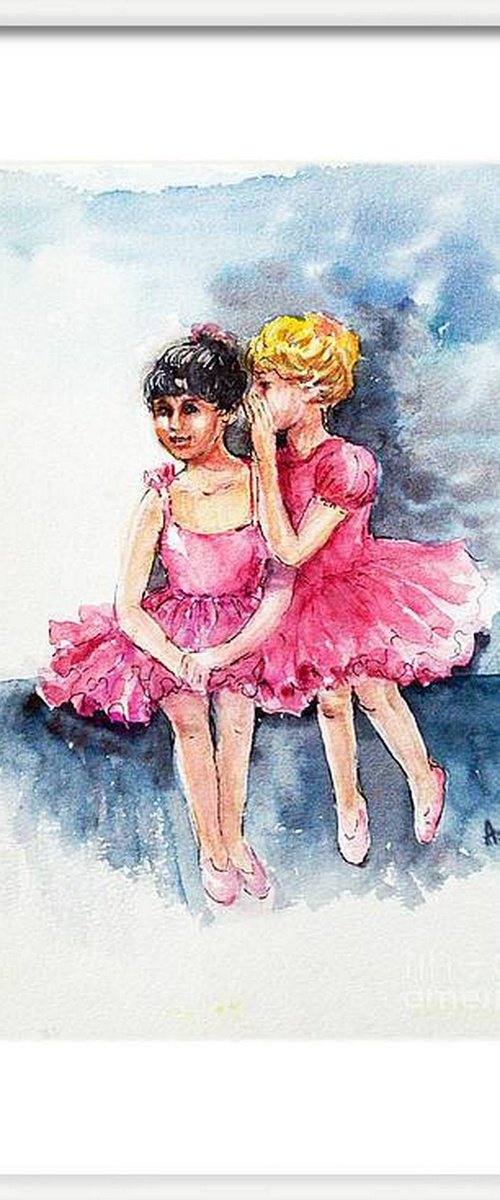 Ballerinas' Childhood Joys 4 by Asha Shenoy