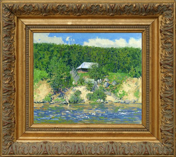 Bath-house by the river