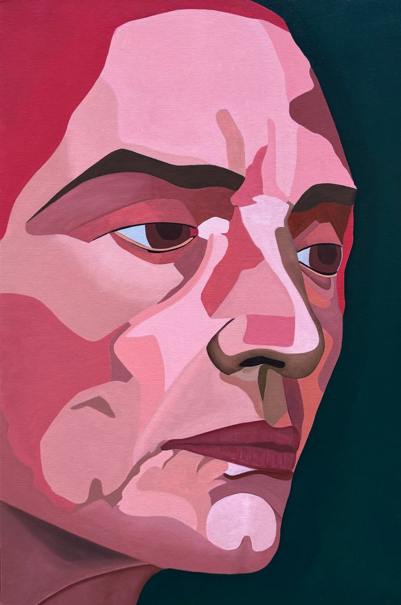 Impressionistic Portrait Oil Painting By Tim Muddiman, 25 X 37", Eva, Original Artwork