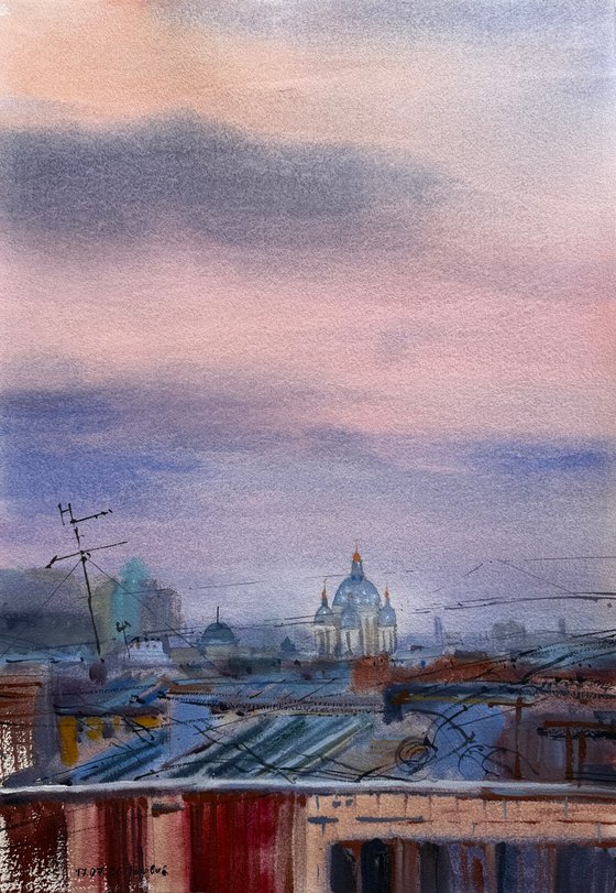 Purple sunset