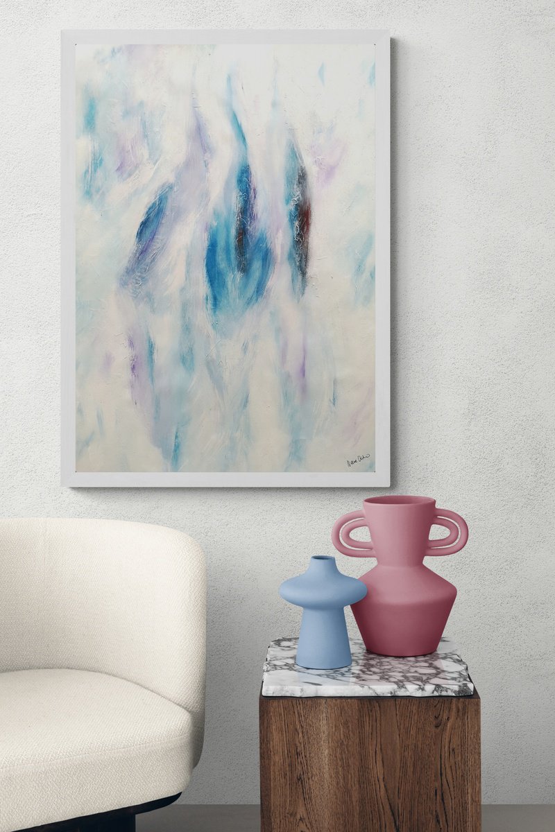 Abstract Painting By Ivana Urso, 28 X 39, Soul Ii, Original Artwork