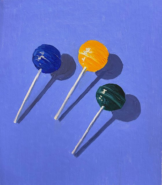 3 lollipops