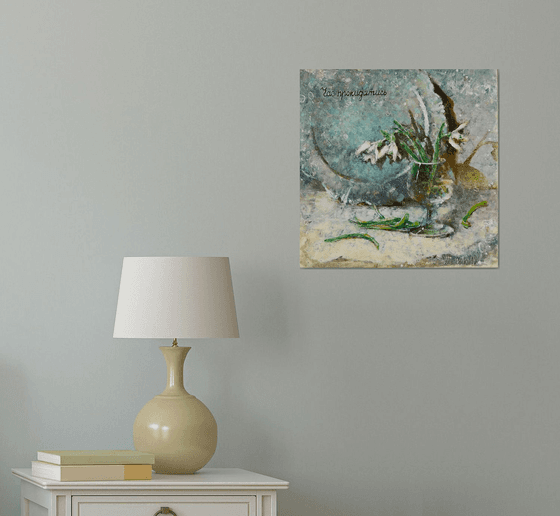 Flowers in Glass Still Life