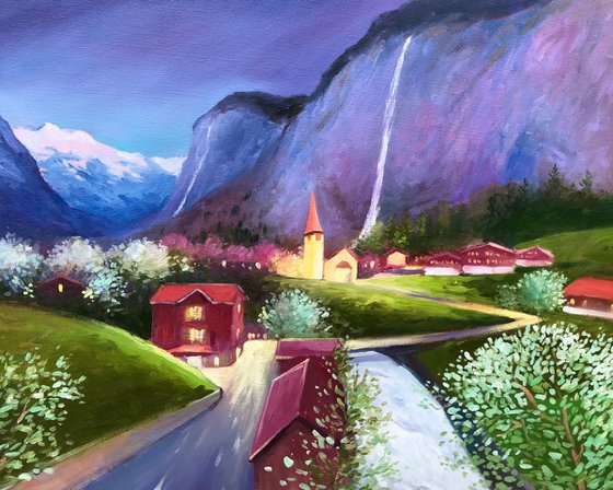 Lauterbrunnen, evening