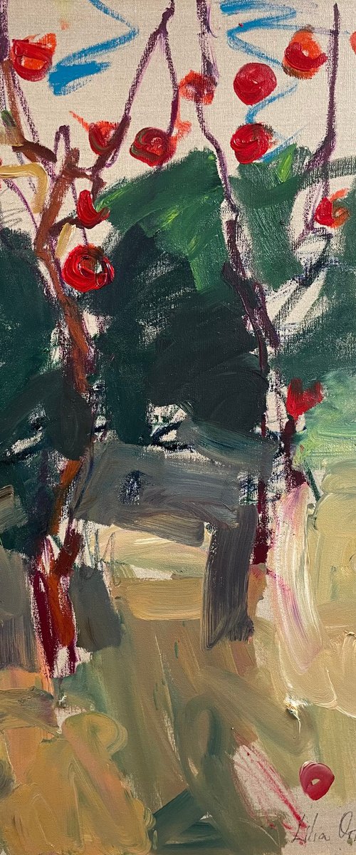 Apple trees. by Lilia Orlova-Holmes