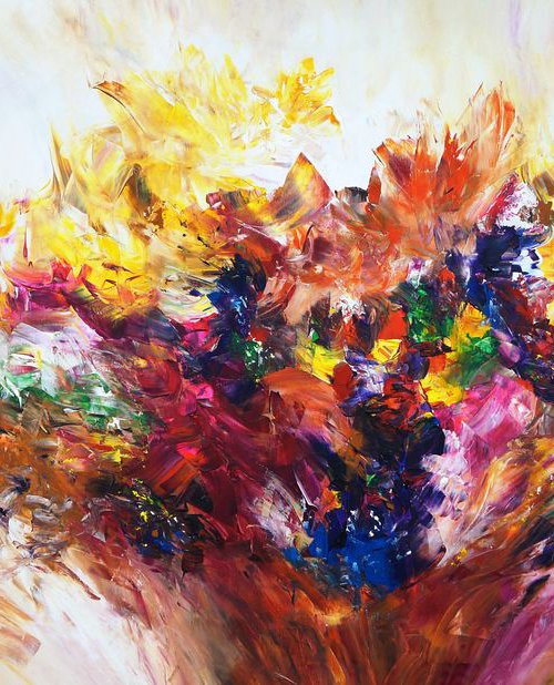 Red Abstraction L 1 by Peter Nottrott