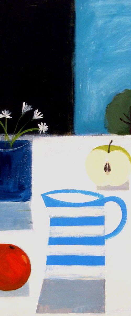 Breakfast Table with Daisies by Jan Rippingham