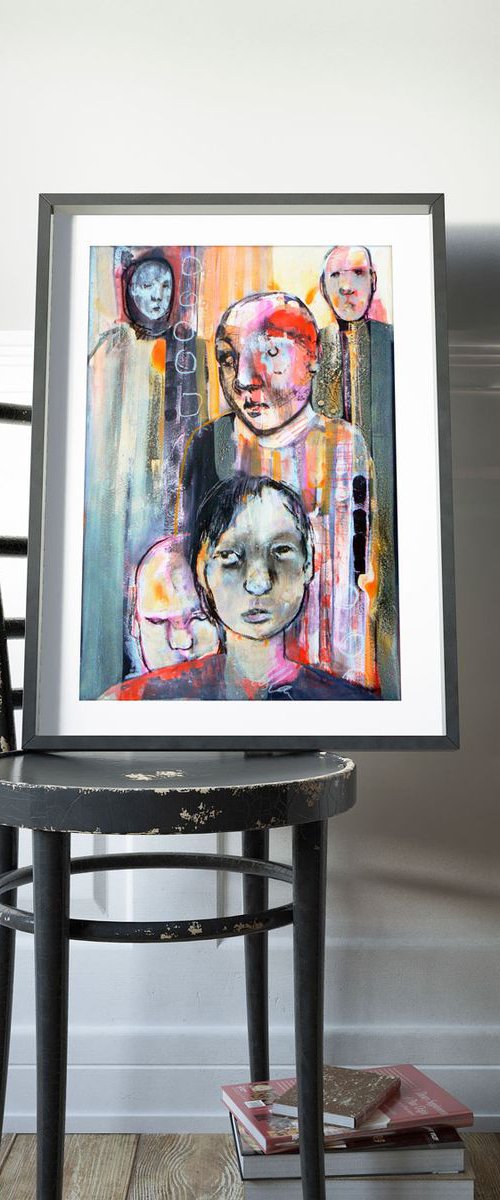 Study of a crowd #30 by Carolynne Coulson