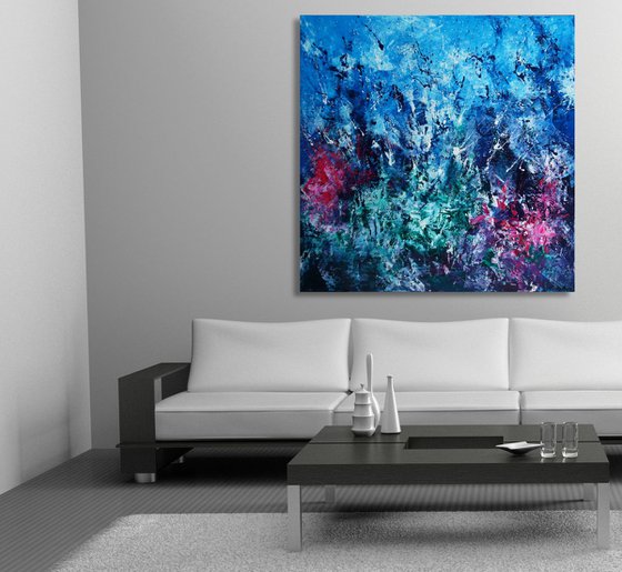 Corals (100 x 100 cm) XXL oil (40 x 40 inches)