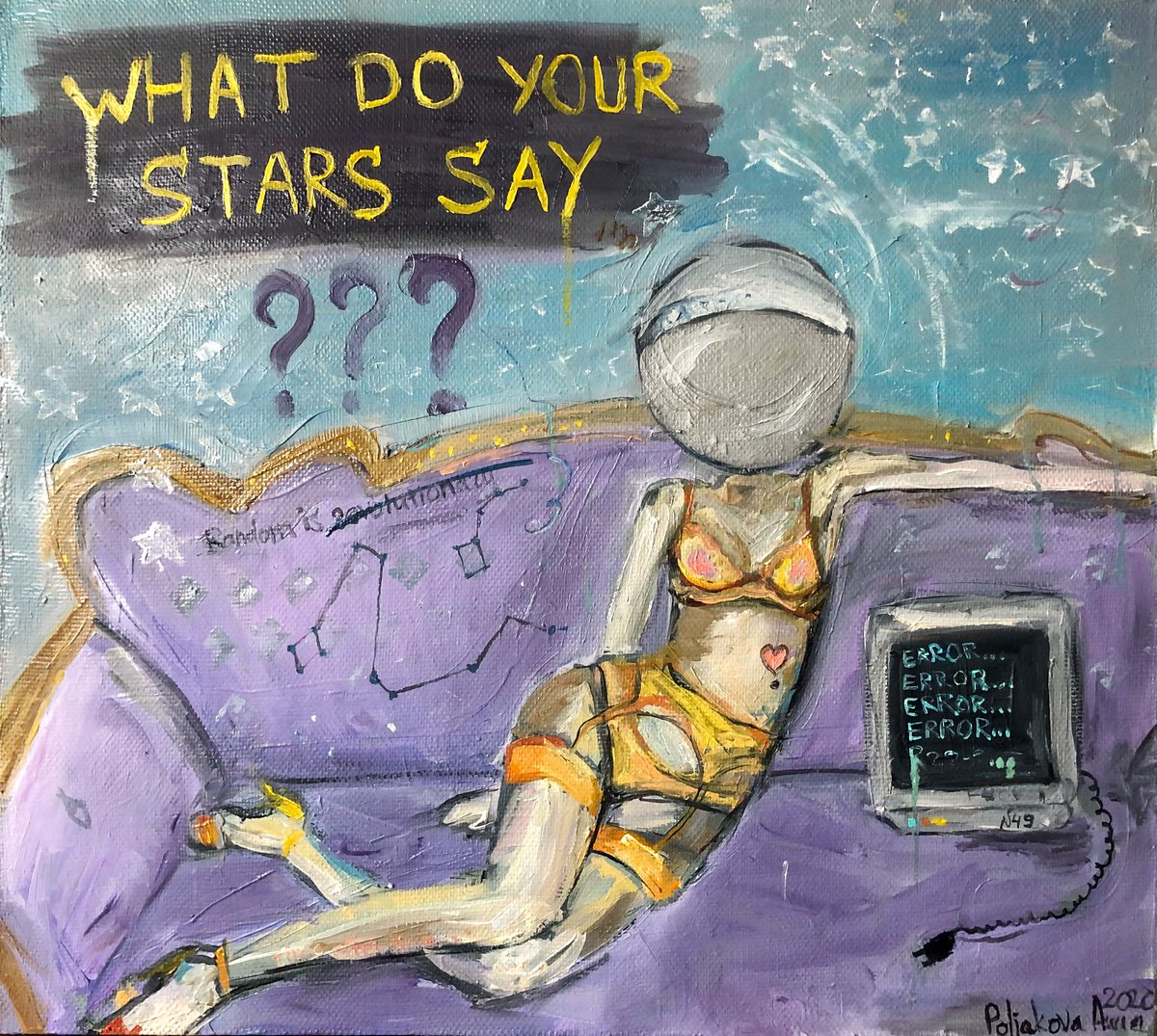 What do your stars say? Astrology art by Anna Poliakova