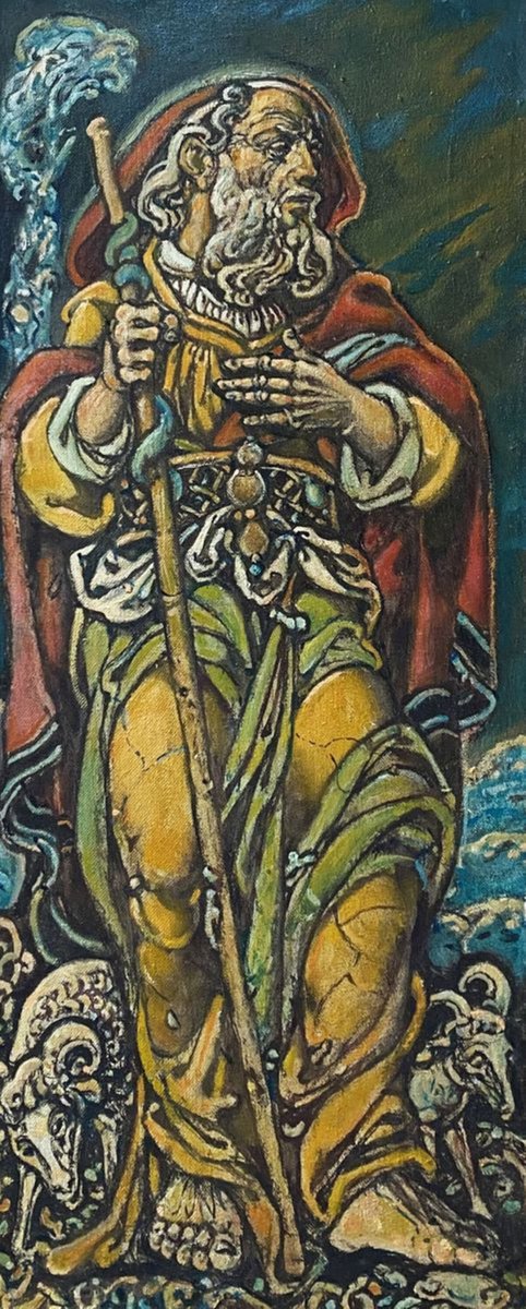 Surrealistic Oil Painting , Sacrifice Of Abraham By Oleg And Alexander Litvinov, 21 X 9, Artwork For Sale On Artfinder