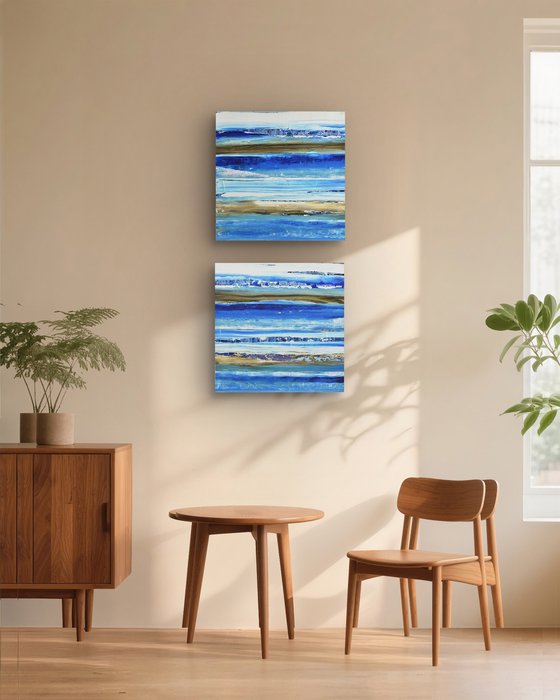 Aqua 11 (Diptych)