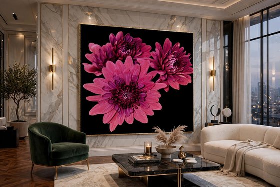 Solo Bloom - Magenta Chrysanthemum