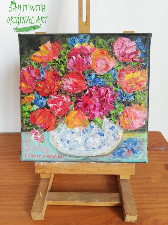Garden Flowers in Vase