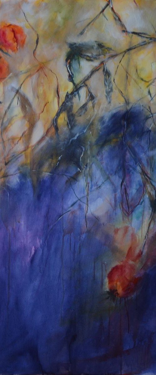 Harbinger - large abstract landscape by Karin Goeppert
