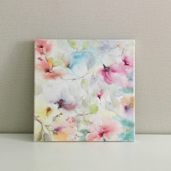 Abstract flowers bouquet