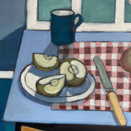 Sliced Apples and Gingham