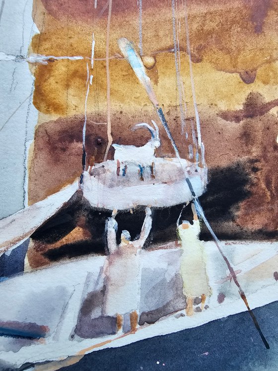 Cliffside Village Rescue, Dreamlike Art