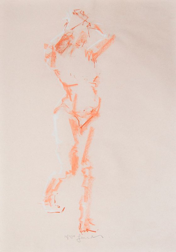 Nude Female -Life Drawing No 385