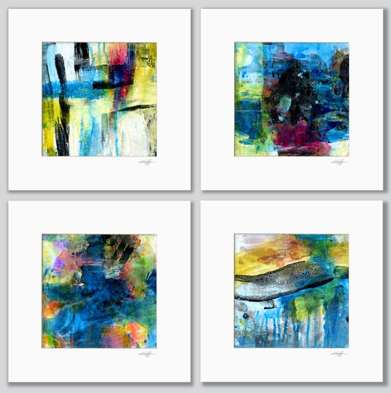 Color Poetry Collection 1 - 4 Abstract Paintings