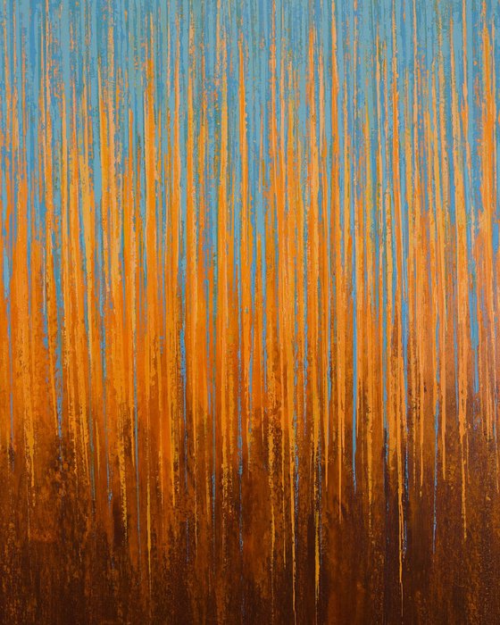 Orange & Blue - Color Field