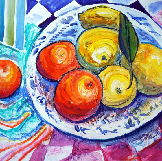 Citrus Fruits on a plate