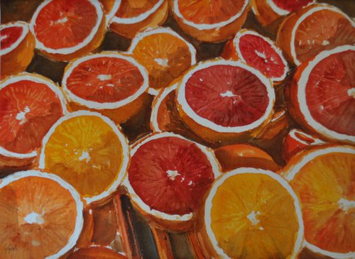 oranges by Giorgio Gosti