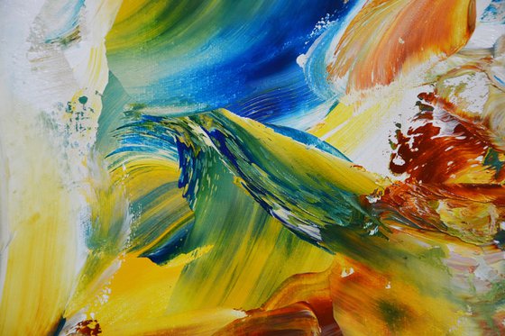 Burst of colors - bold multicolor abstract