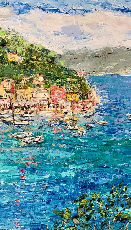 Italian coast in Portofino by Vilma Gataveckienė