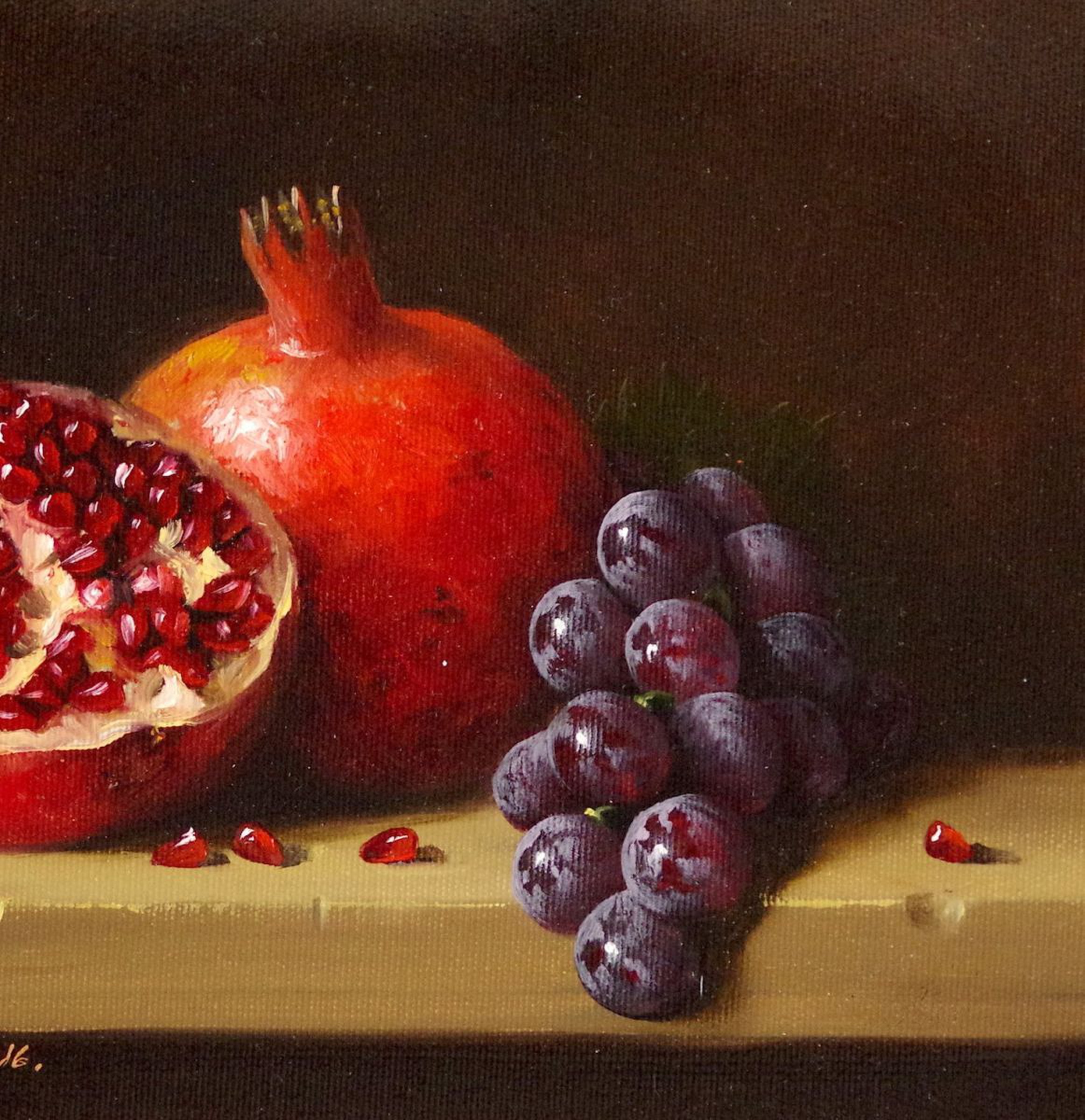 Kitchen Art Still Life Fruits Pomegranate Or Artfinder