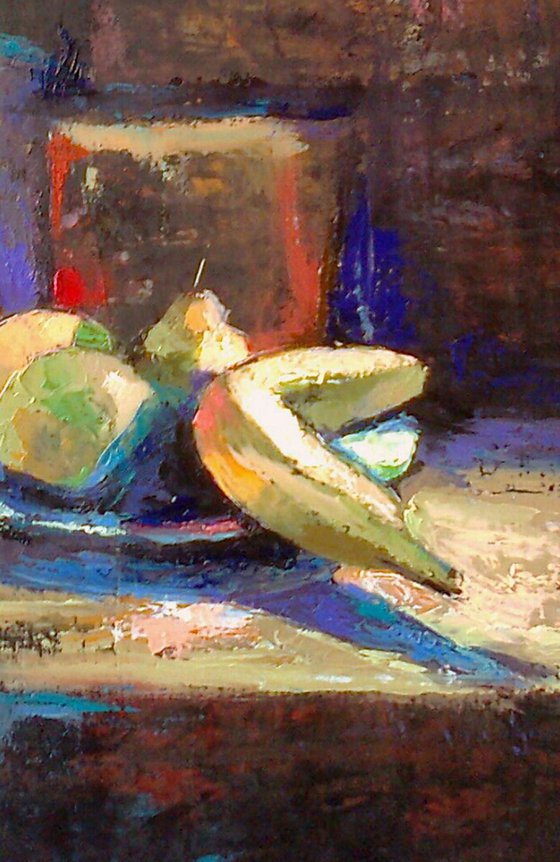 Still life(42x42cm, oil painting, paper)