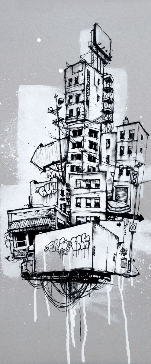 URBAN TOTEM - Cityscape by GRAFFMATT by GRAFFMATT