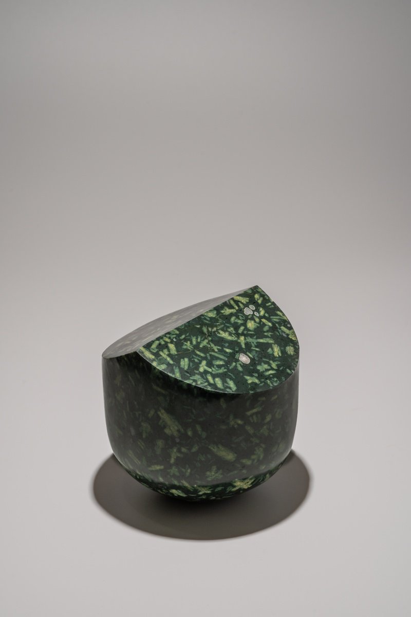 Abstract Stone Sculpture By George Tilelis, 5 X 5, Peak, Original Artwork