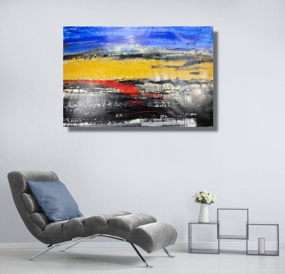 large paintings for living room/extra large painting/abstract Wall Art/original painting/painting on canvas 120x80-title-c731