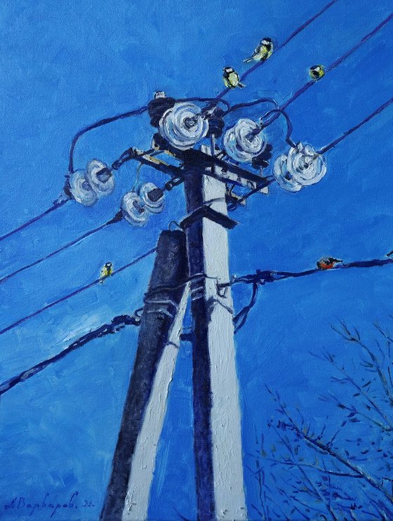 January Birds on Poles