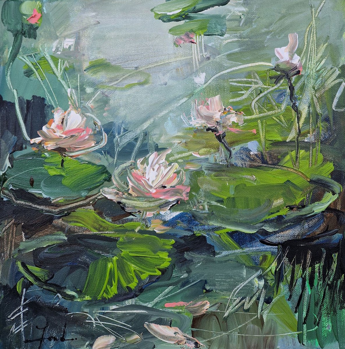 A little lily pond I by Irina Laube