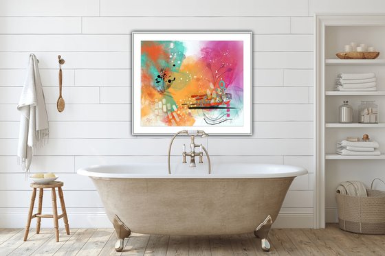 Jardin lacustre - Abstract artwork - Limited edition of 3
